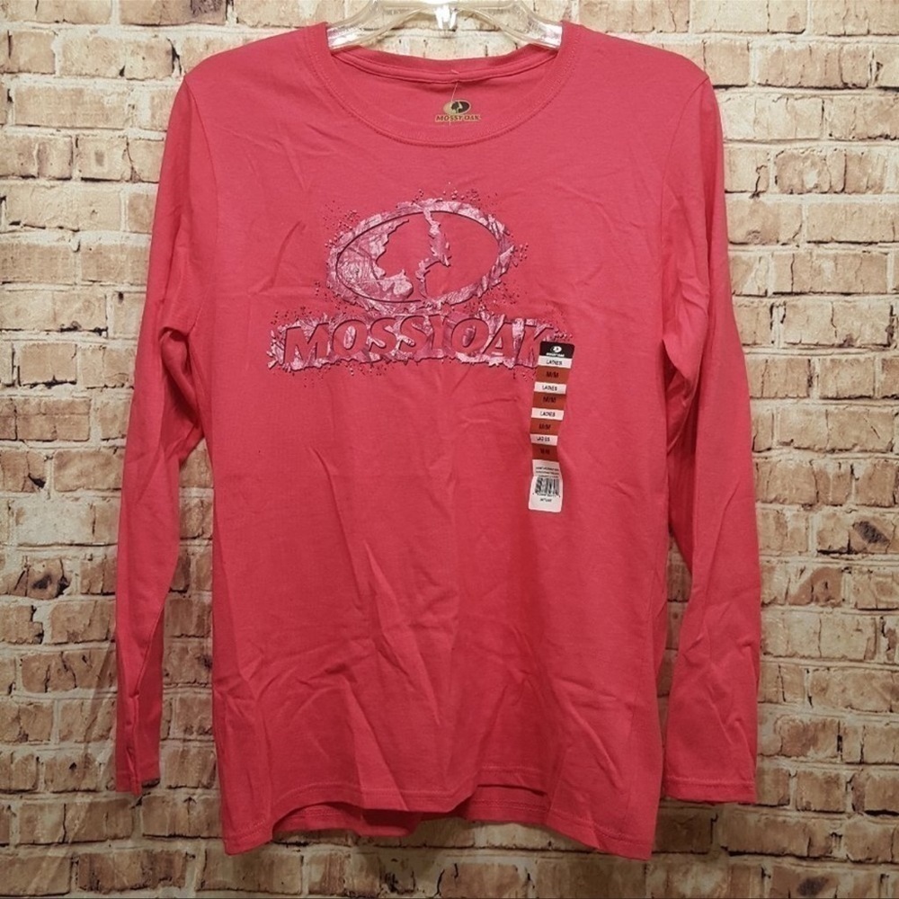 NWT Pink Long Sleeve Mossy Oak Tee M